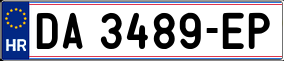 Trailer License Plate